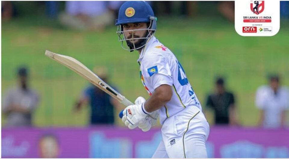 Sonal Dinusha batting action picture Sri Lanka vs India Test series