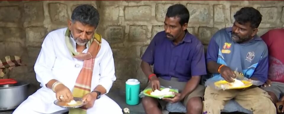 DK Shivakumar Roadside Hotel Breakfast